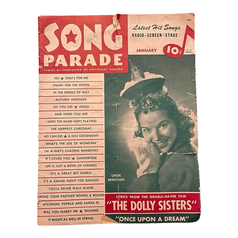 Song Parade Lyric Magazine January 1946 Cheer Brentson Vol 5 No 4